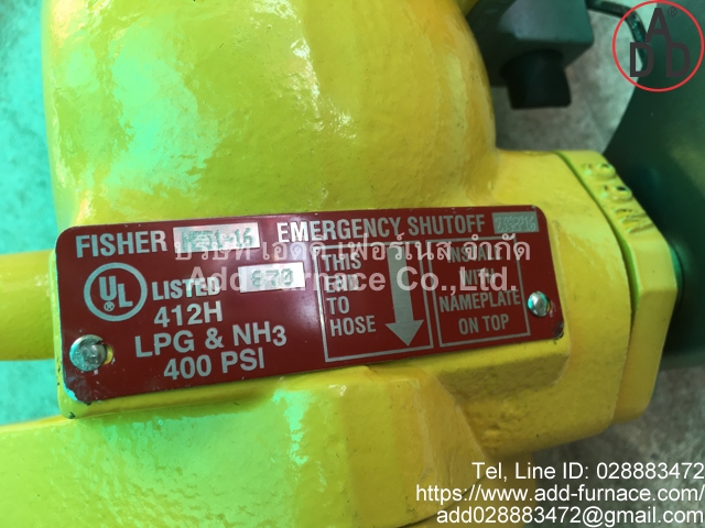 Fisher N551-16 Emergency Shutoff Valves (2)